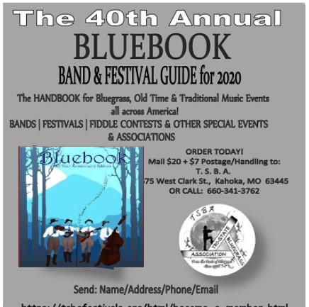 Blue Book Festivals and bands logo